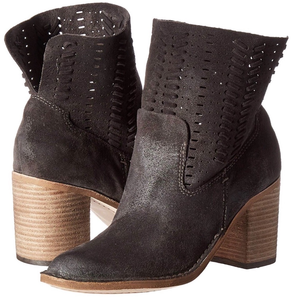 Dolce Vita Grey Suede Landon Ankle Bootie